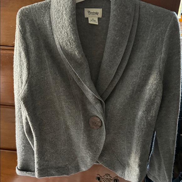 Cambridge Dry Goods Jackets & Blazers - Cambridge Dry Goods Gray Women's Blazer